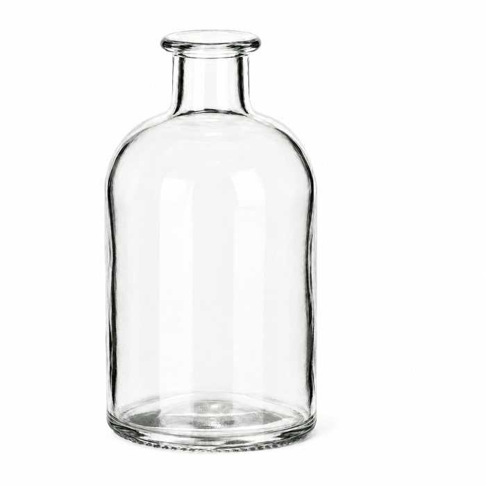 250 ml Apotheker – leer auf Weiß, ohne Verschluss
