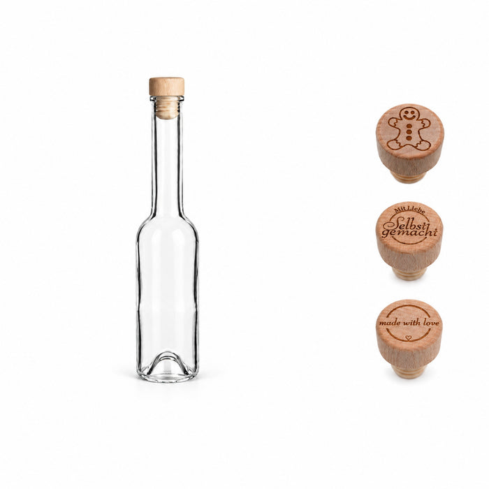Sinfonie 200 ml mit Gravurkorken – Motiv wählen – Flasche und Gravurkorken ohne Texttafel
