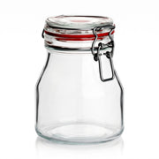 750 ml Bügelglas Rund – leere Produktansicht auf Weiß