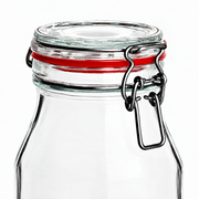 750 ml Bügelglas Rund – Glas- und Materialansicht