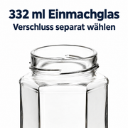 332 ml Einmachglas Hexagon (ohne Verschluss) – Produktinformation
