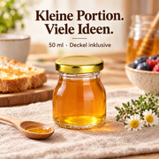50 ml Einmachglas rund mit Verschluss Gold – Füllidee