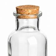 125 ml Korkenglas rund aus Klarglas mit Korken – Detail