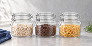 500 ml Bügelglas Eckig – Glas- und Materialansicht