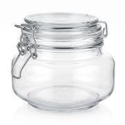 500 ml Bügelglas Eckig – leere Produktansicht auf Weiß