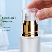 100 ml Lotionflasche Matt Glas mit Lotionpumpe – Anwendung