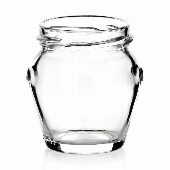 106 ml Einmachglas Henkel (ohne Verschluss) – Produktansicht auf neutralem Hintergrund