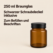 250 ml Cremetiegel Braun mit Deckel Schwarz – Volumen und Lieferumfang