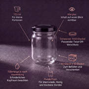 Form und Eigenschaften des Helix-Glases 125 ml – Deckelfarbe Schwarz