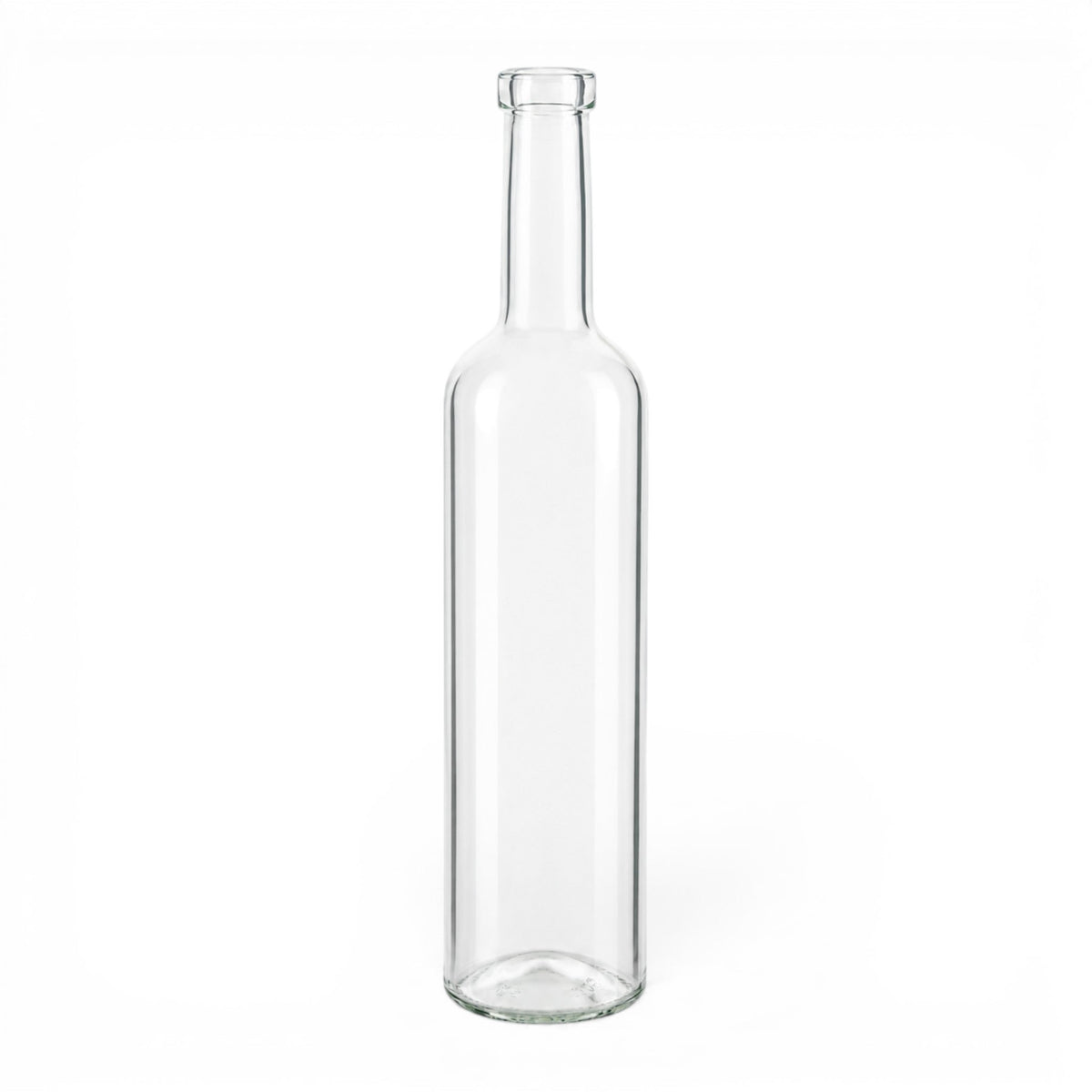 500 ml Bordeaux Glasflasche mit Korkmuendung