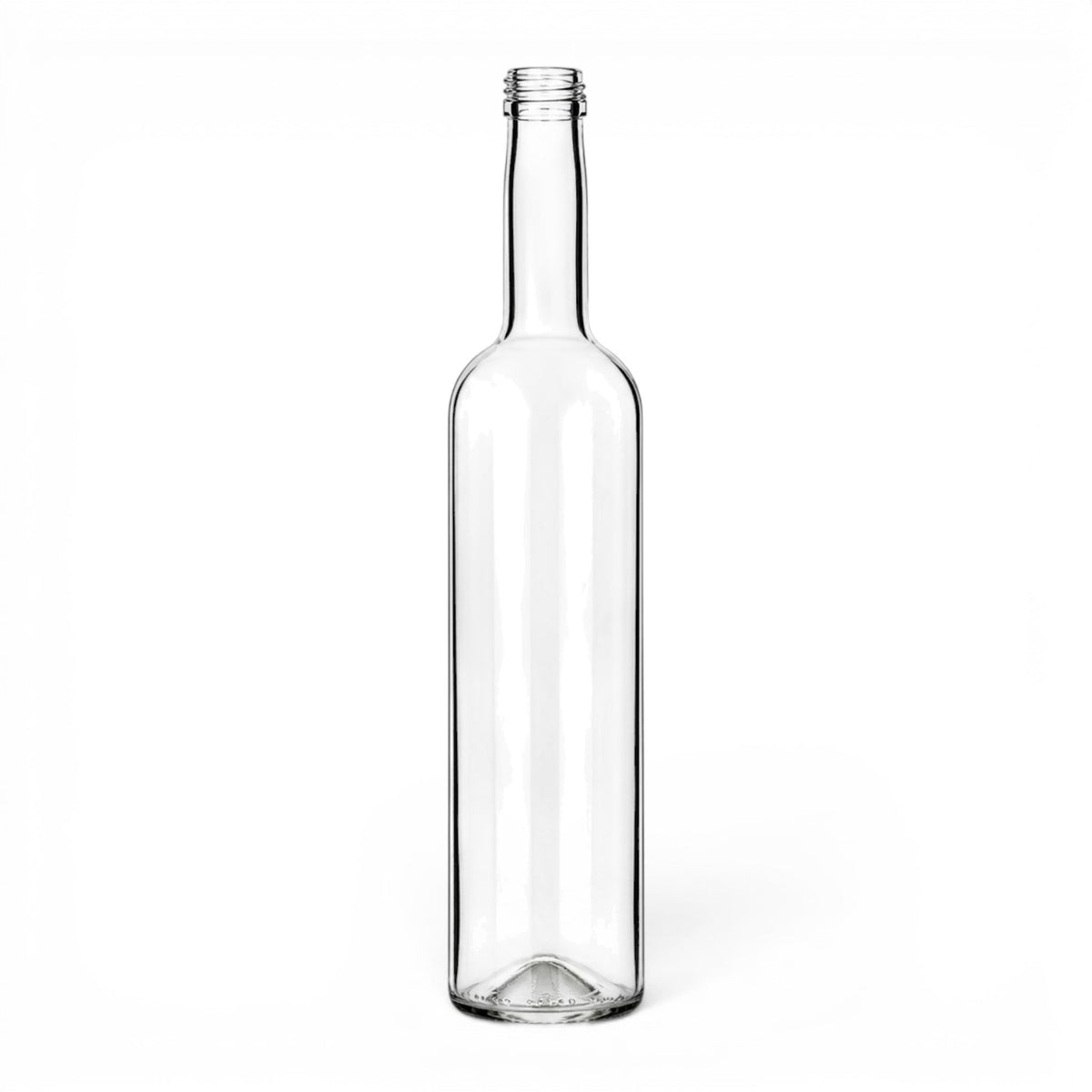 500 ml Bordeaux Glasflasche mit Schraubmuendung