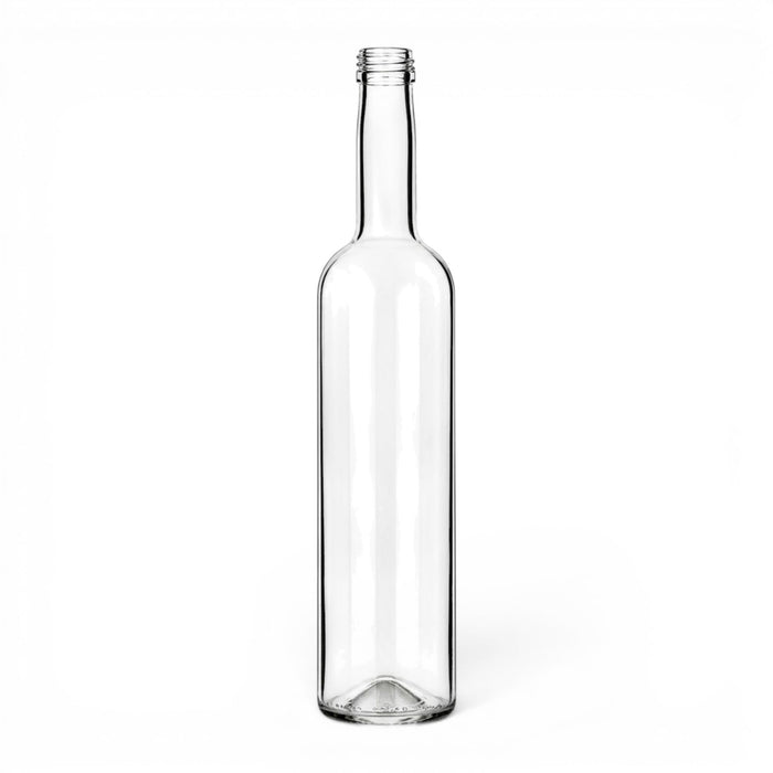500 ml Bordeaux Glasflasche mit Schraubmuendung