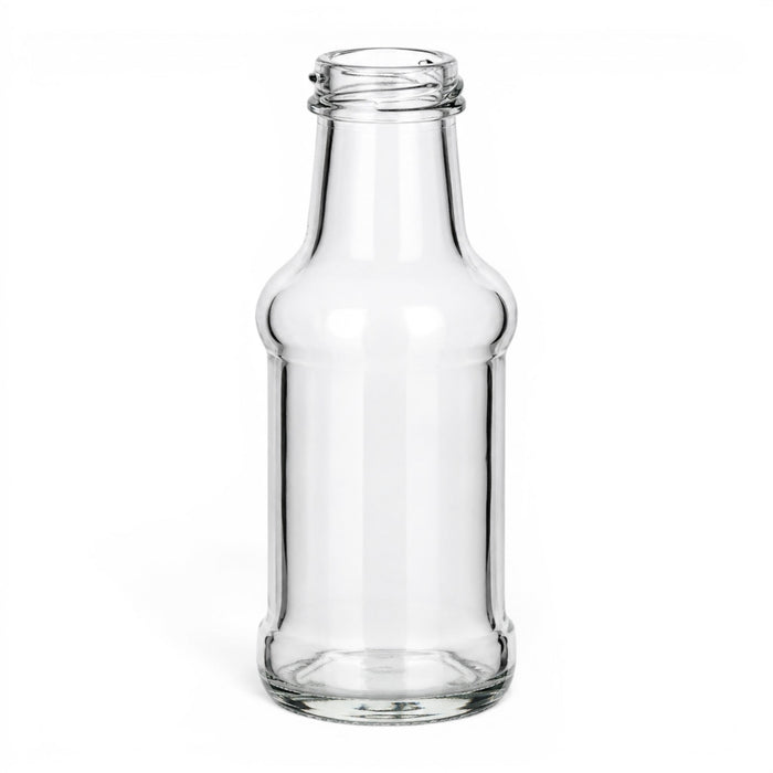 250 ml Barbecue Glasflasche mit Schraubmuendung