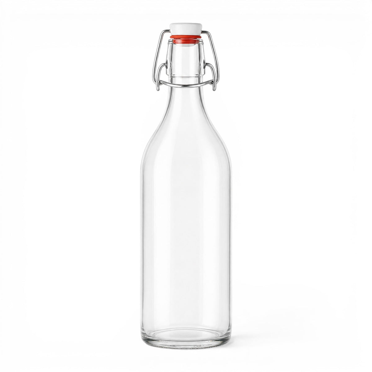 1000 ml Bügelflasche Klassik rund mit Bügelverschluss