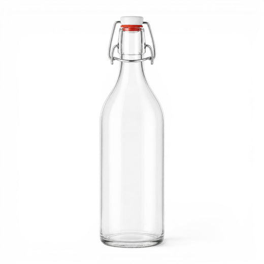 1000 ml Bügelflasche Klassik rund mit Bügelverschluss