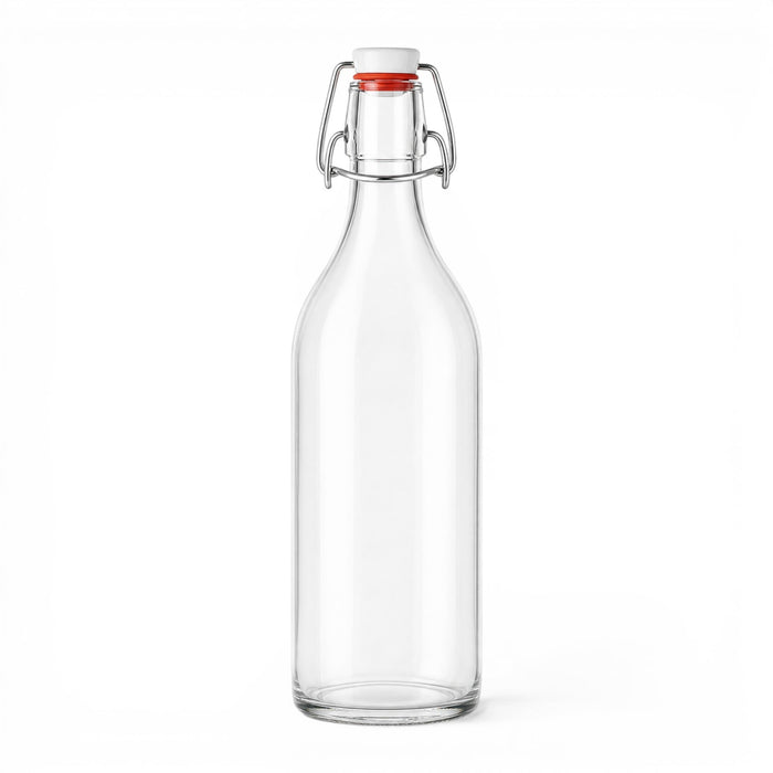 1000 ml Bügelflasche Klassik rund mit Bügelverschluss