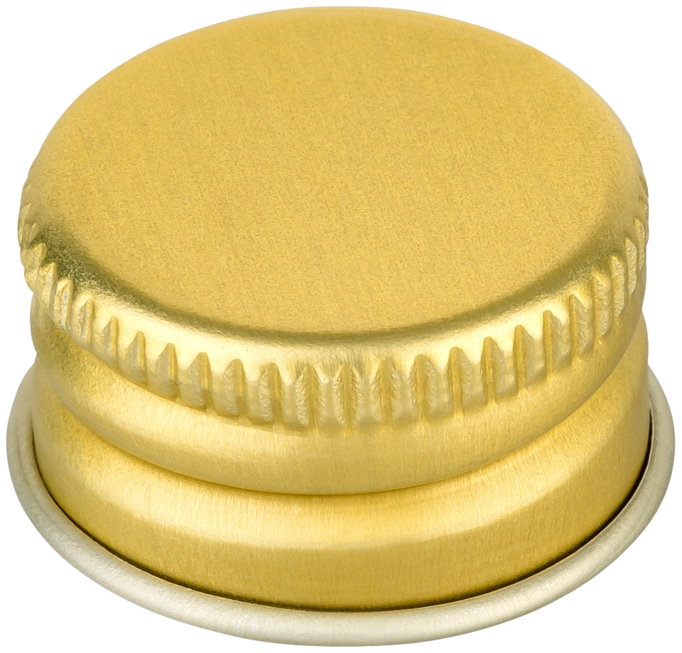 PP 18 Schraubverschluss Gold Vorgerollt