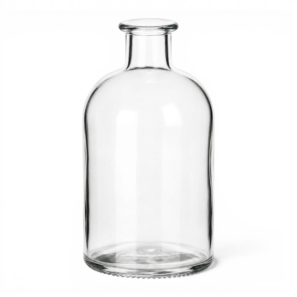 250 ml Apothekerflasche rund aus Klarglas