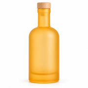 250 ml Klassikflasche frosted Orange mit Holzgriffkorken