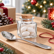 Korkenglas eckig 50 ml als kleines Wintergeschenk; Befüllung und Dekoration nicht enthalten