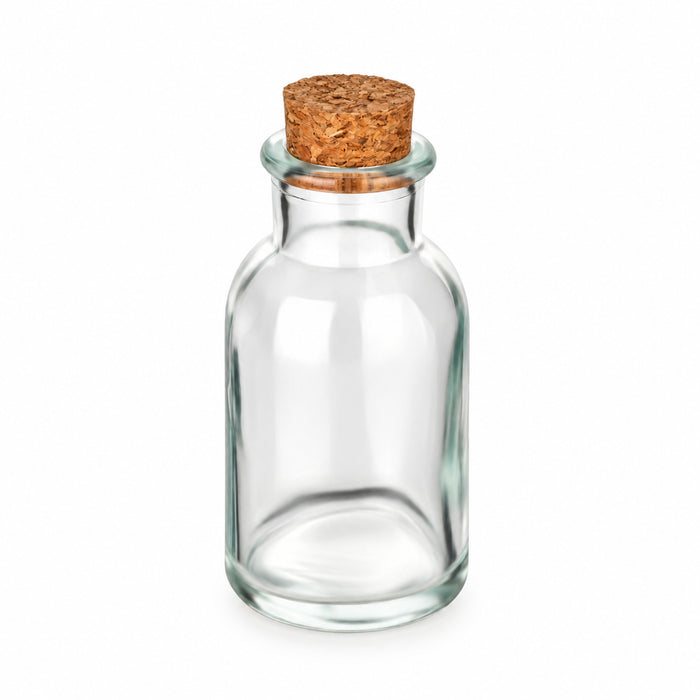 Clear Bottle 60 ml leer mit passendem Presskorken