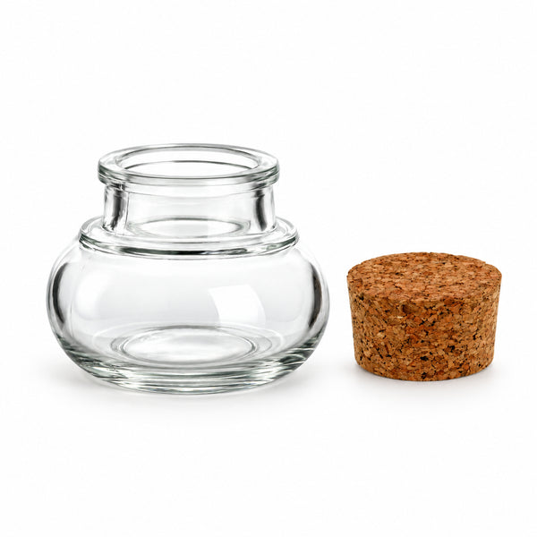 Korkenglas rund 40 ml leer mit passendem Minikorken