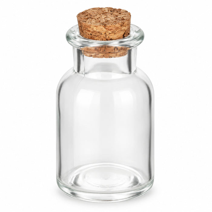 Clear Bottle 30 ml leer mit passendem Presskorken