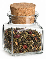 Korkenglas eckig 120 ml mit Presskorken – Set