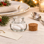 Korkenglas rund 40 ml als kleines Wintergeschenk; Befüllung und Dekoration nicht enthalten
