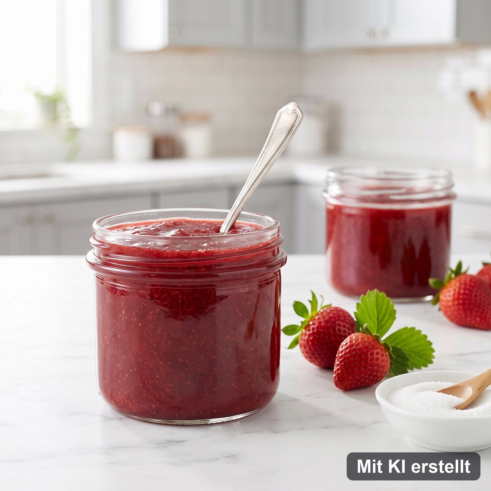 Rezeptidee mit fabrikneuem Glas