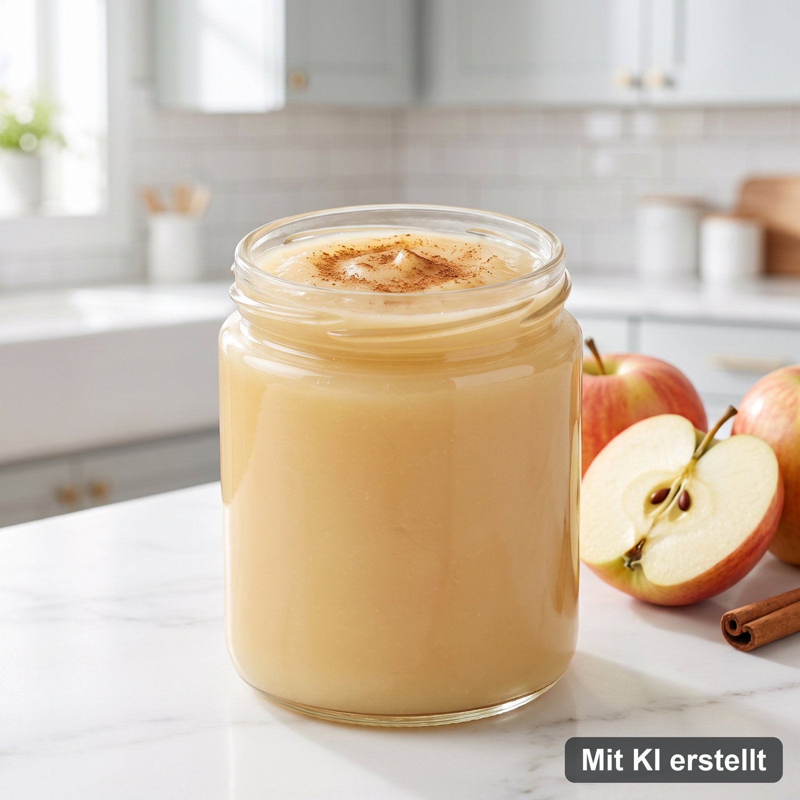 Apfelmus selbst gemacht – Mit KI erstellt