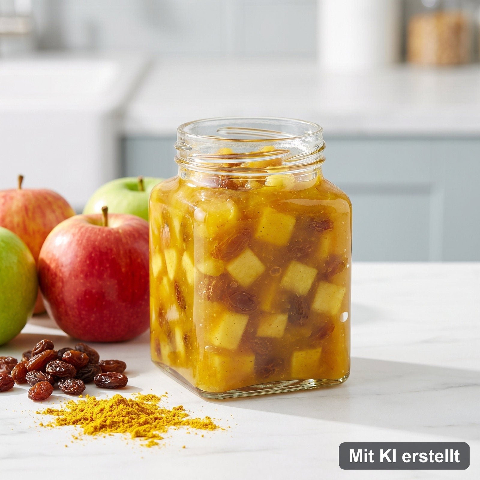 Apfel-Chutney selbst gemacht – Mit KI erstellt