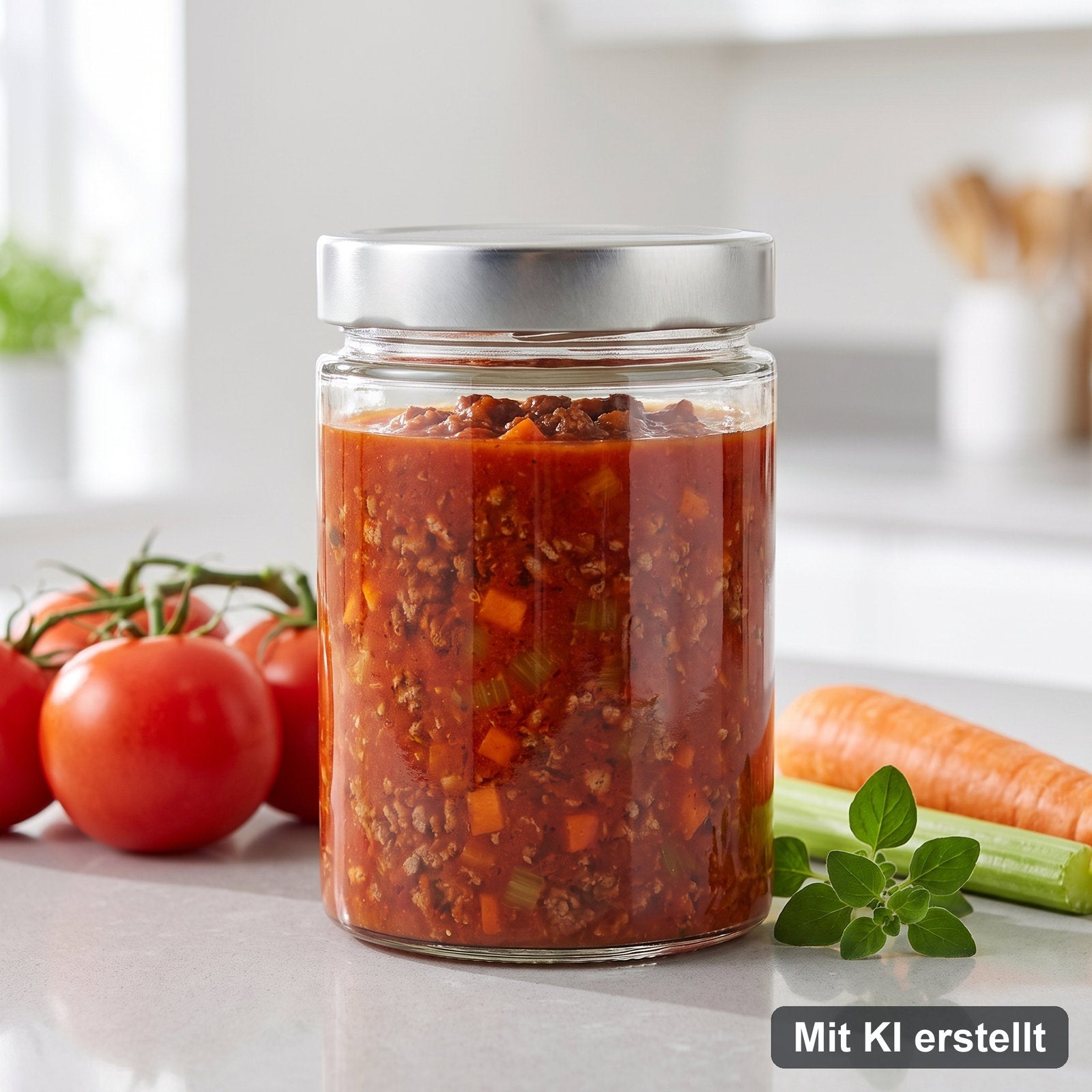 Bolognese einkochen selbst gemacht – Mit KI erstellt